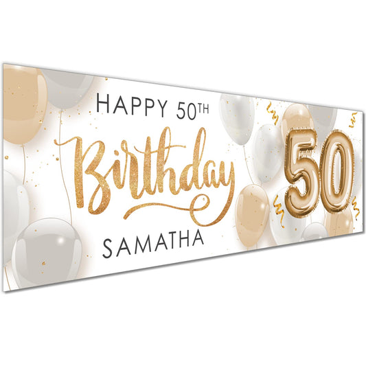 Personalised Birthday Banner - Th Birth Day Theme
