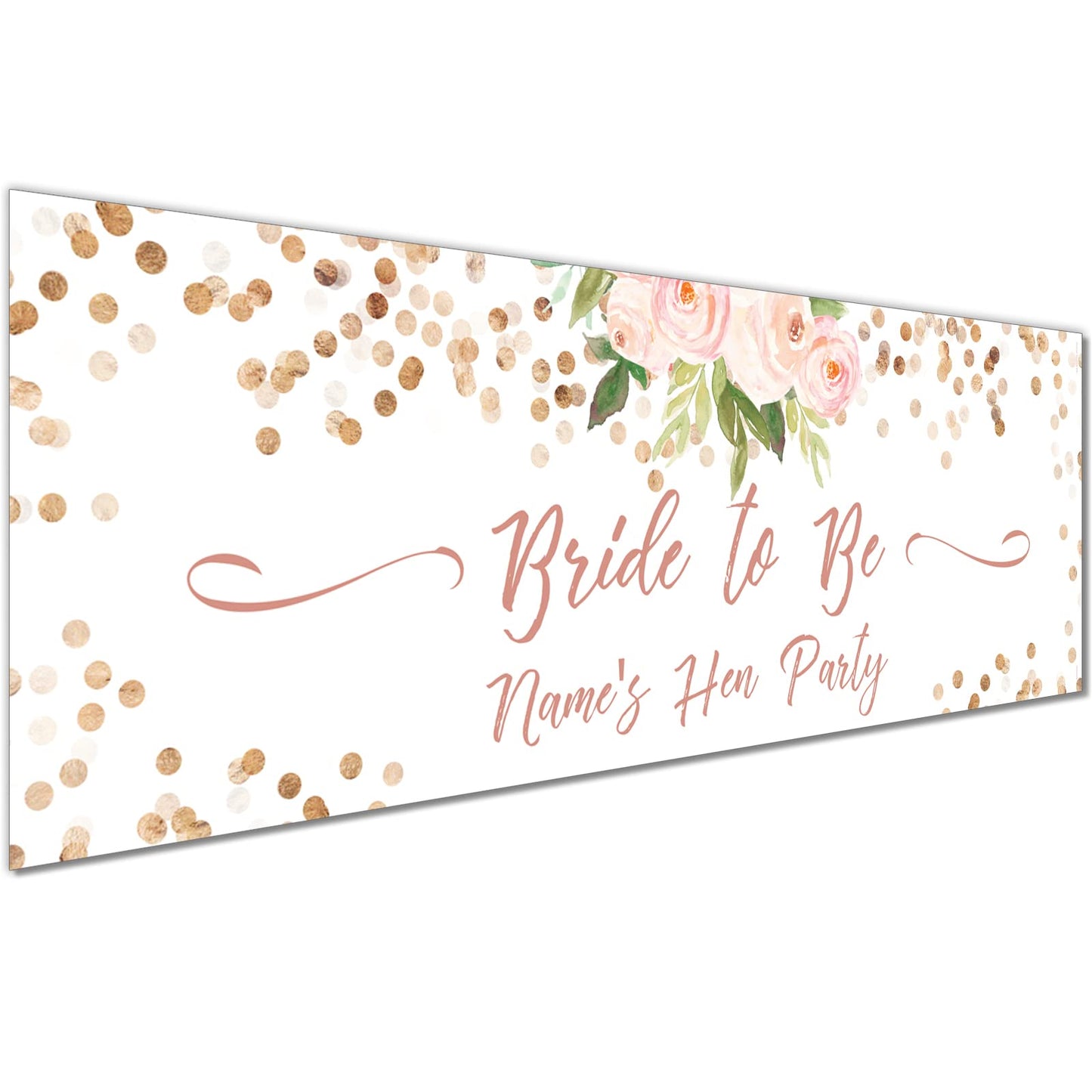Personalised Birthday Banner - Floral Design Theme