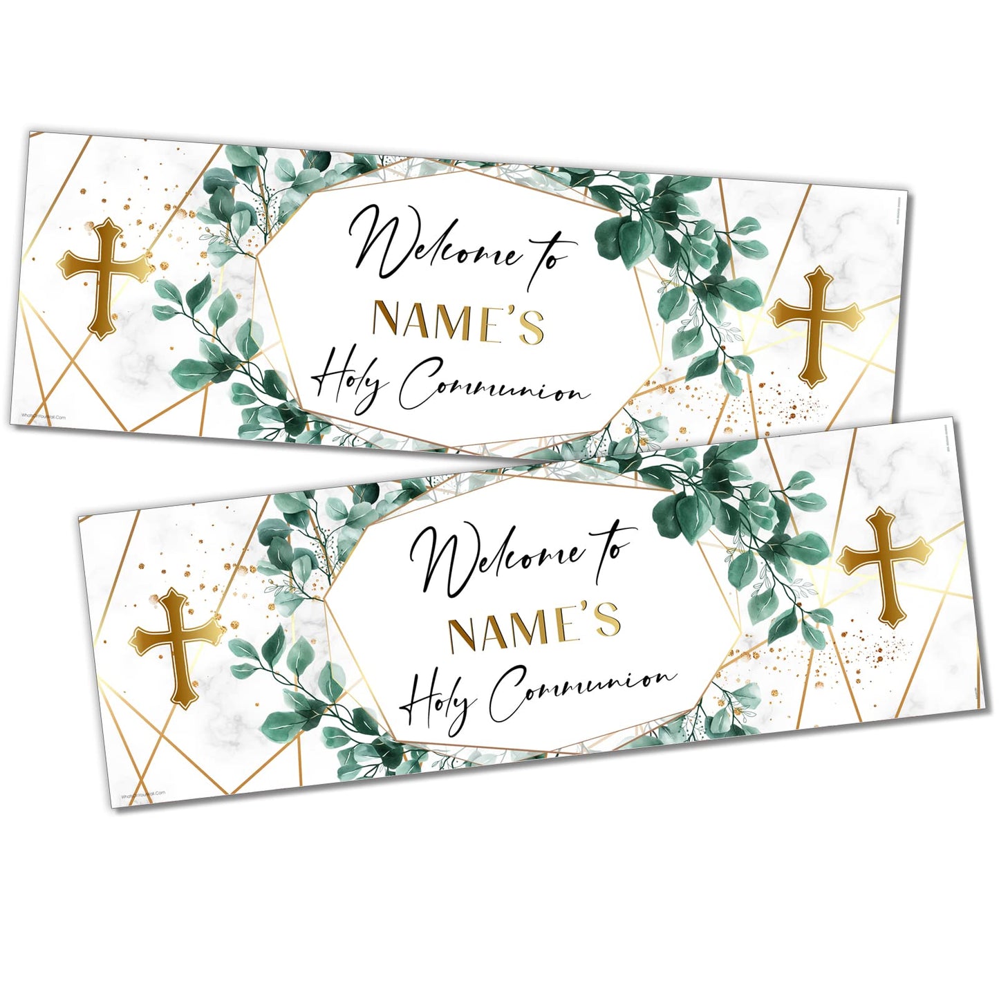 Personalised Birthday Banner - Communion Theme