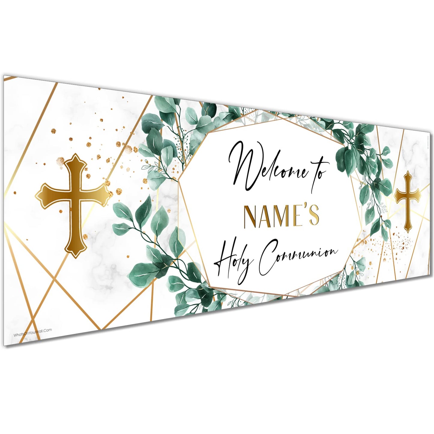 Personalised Birthday Banner - Communion Theme